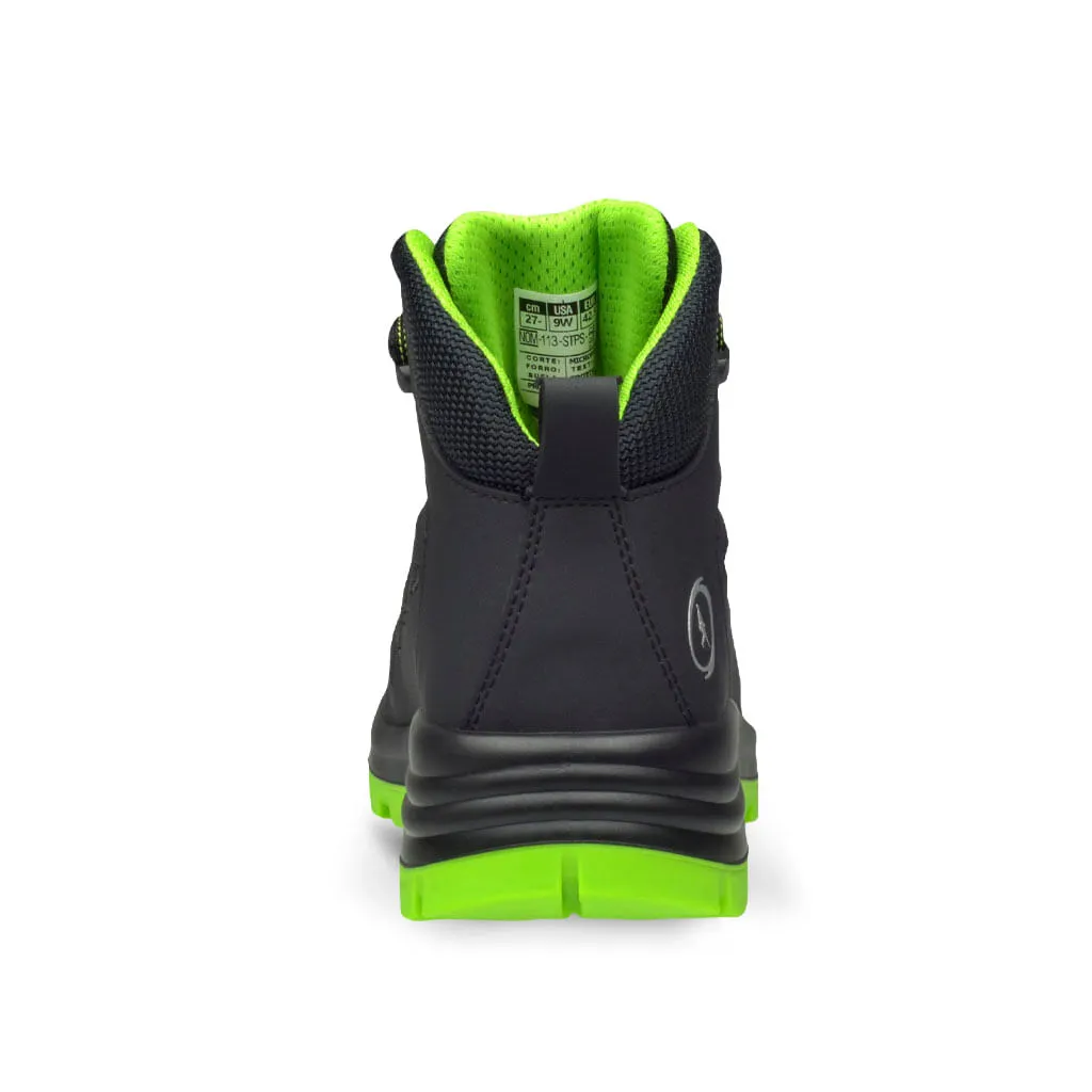 BOTA RIVERLINE MODELO QUANTUM AIR NEGRO/VERDE