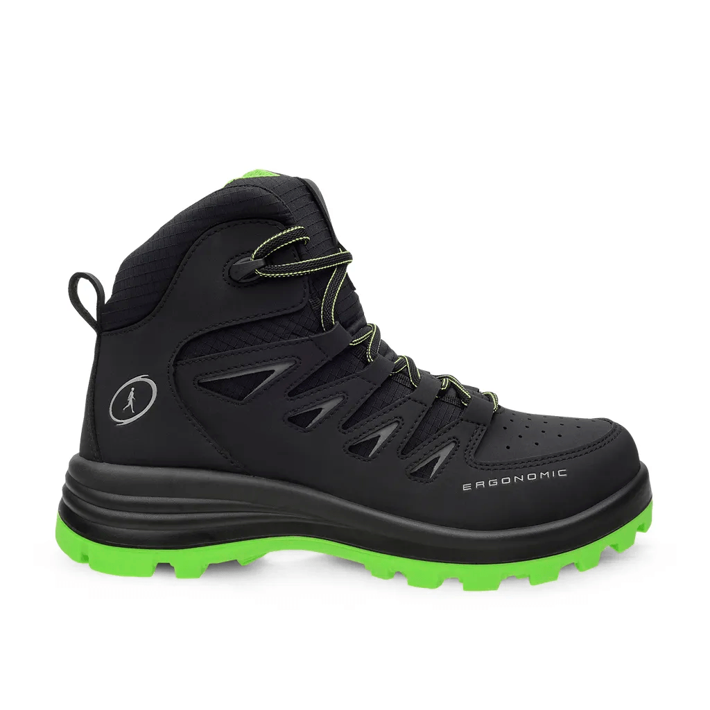 BOTA RIVERLINE MODELO QUANTUM AIR NEGRO/VERDE