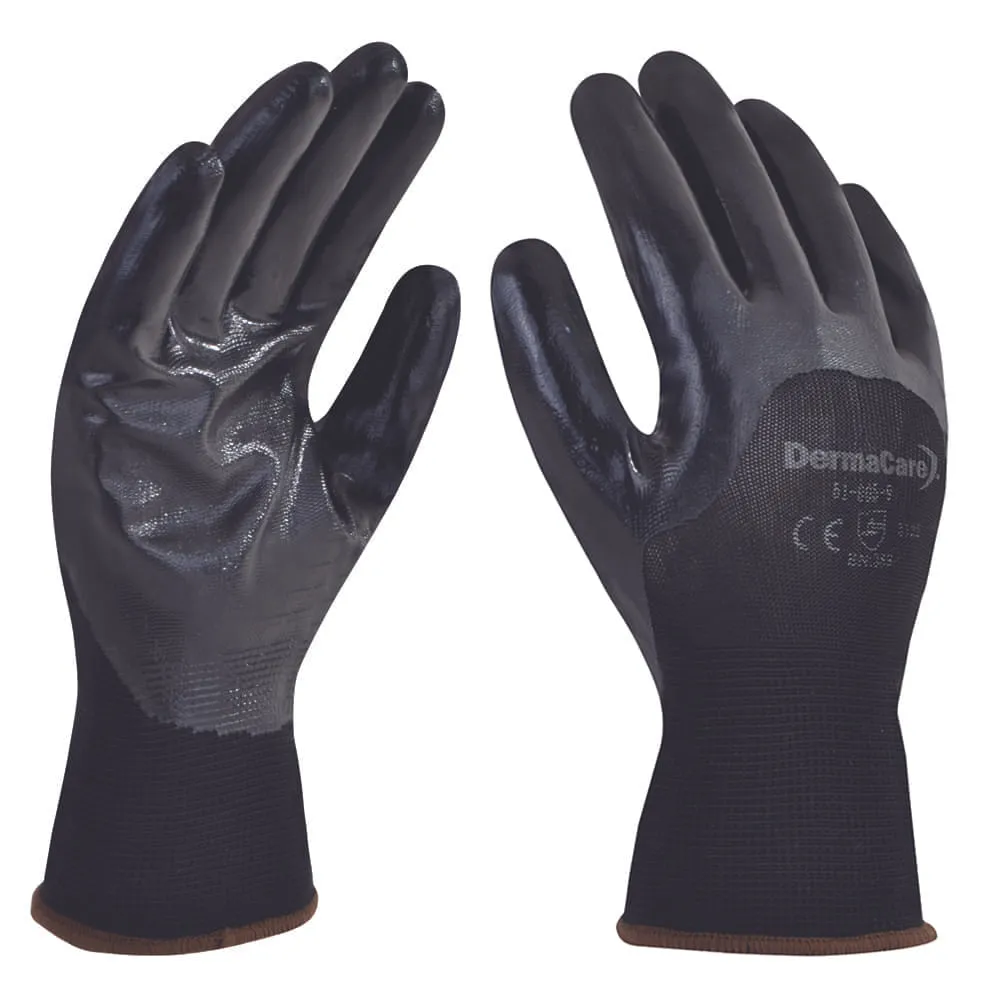 GUANTE NYLON CON NITRILO MARCA DERMACARE