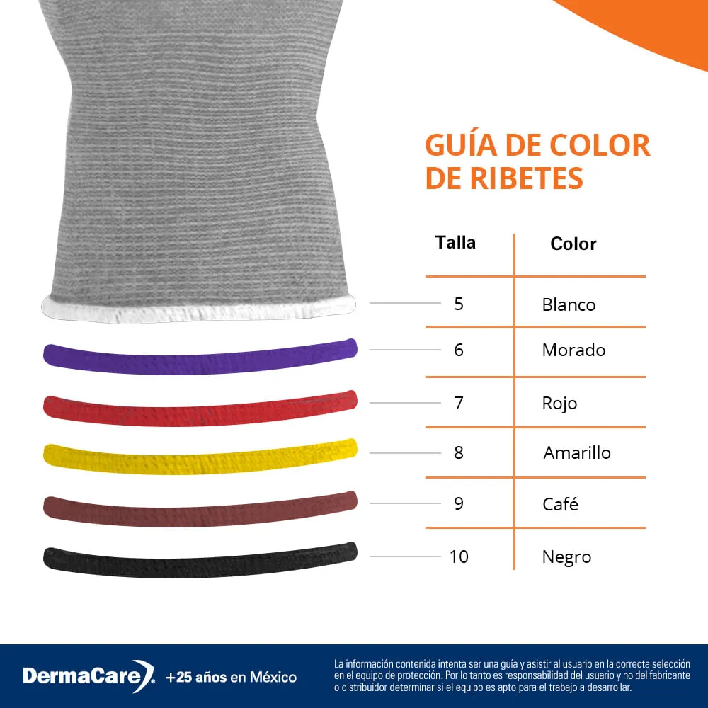 GUANTE NYLON CON NITRILO MARCA DERMACARE