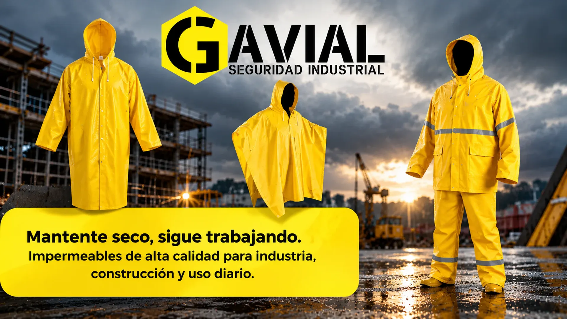 Mantente seco, sigue trabajando.
