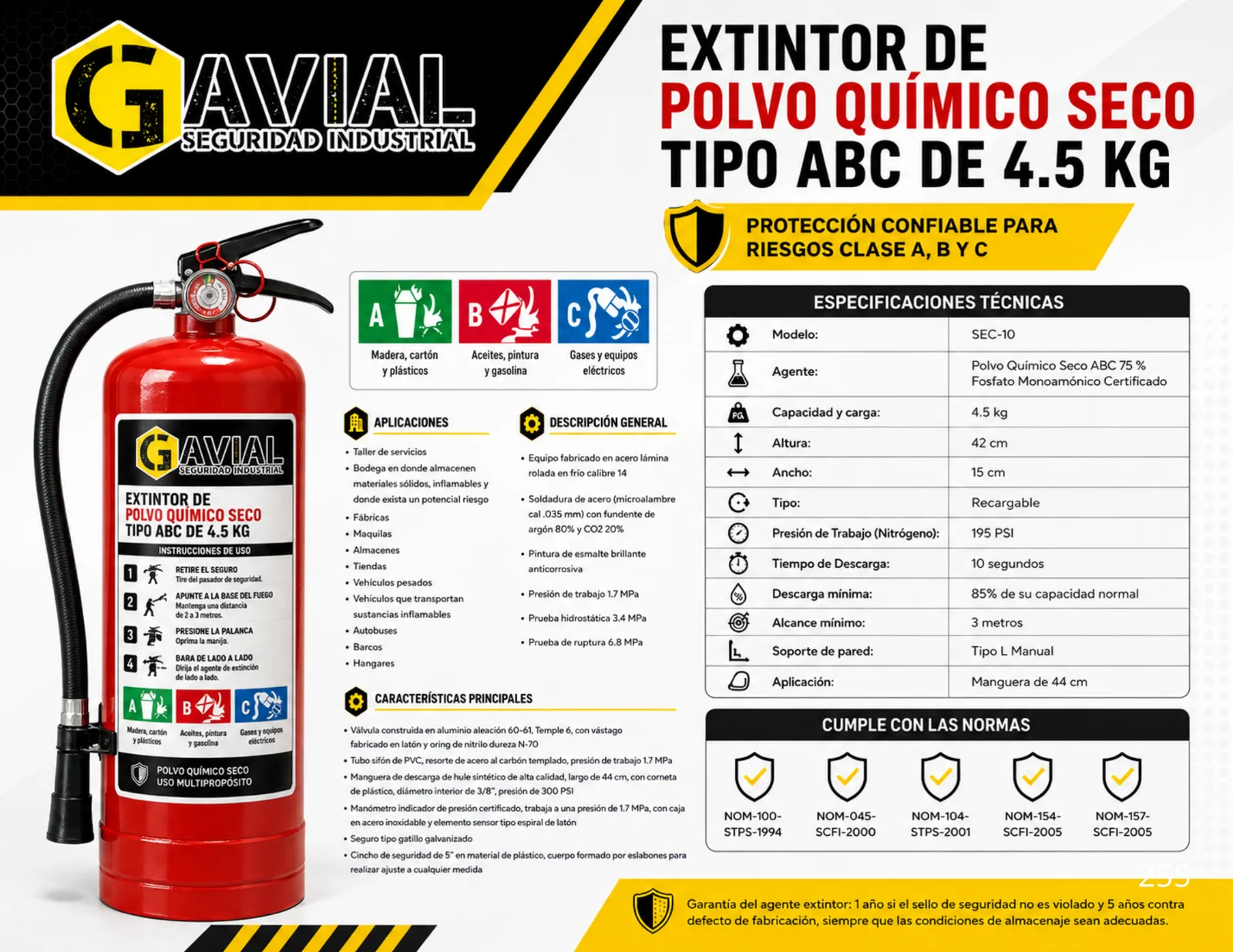 Extintor PQS ABC